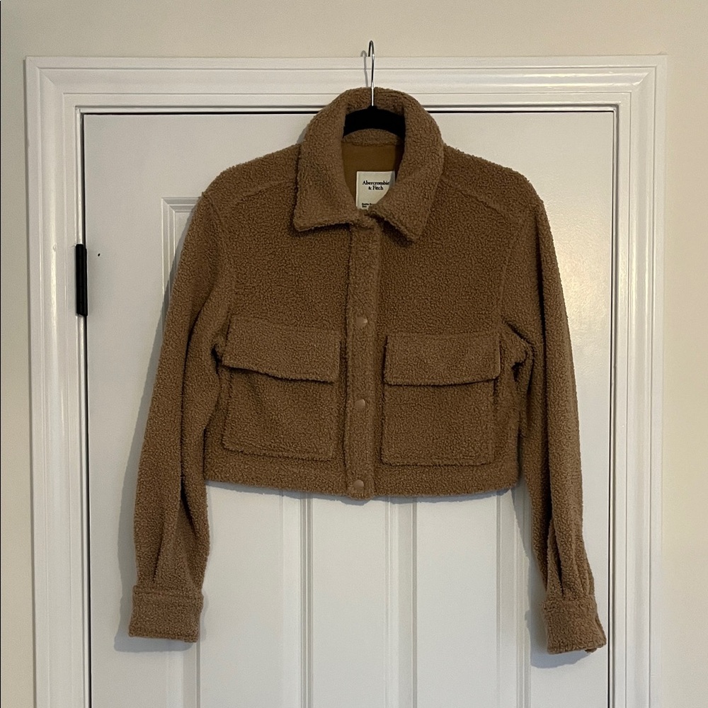 Abercrombie & Fitch Sherpa Cropped Jacket